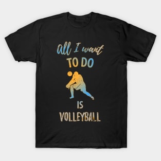 Volleyball Sport Team Play Gift T-Shirt